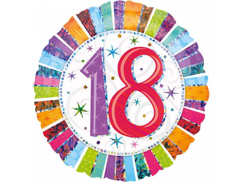 Balon folija šareni 18