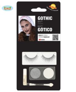 Šminka set bijelo/srebrno s trepavicama