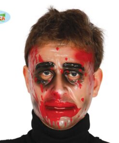 Transparentna maska s krvlju