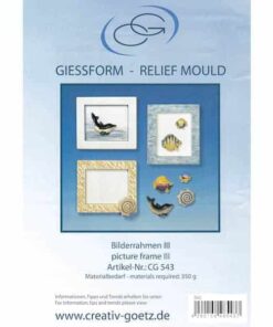 Plastični kalup za gips - okviri s morskim motivima
