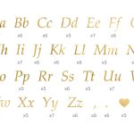 Naljepnice slova zlatna