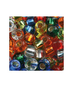 Rocailles prozirne 2,6mm sa srebrnom niti