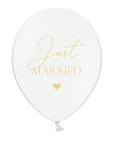 Balon lateks tisak "Just married"