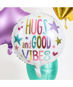 balon folija hugs and good vibes
