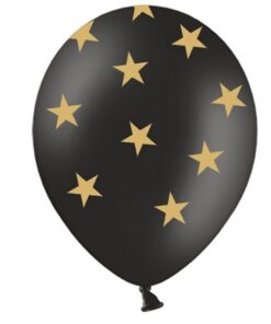 crni balon sa zvjezdicama
