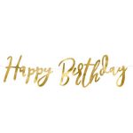 natpis happy birthday zlatni