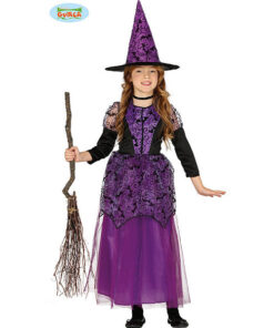 dječji kostim ljubičasta vještica