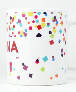 Alternative view of Šalica sa imenom - konfeti