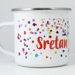 Emajlirani lončić - konfeti