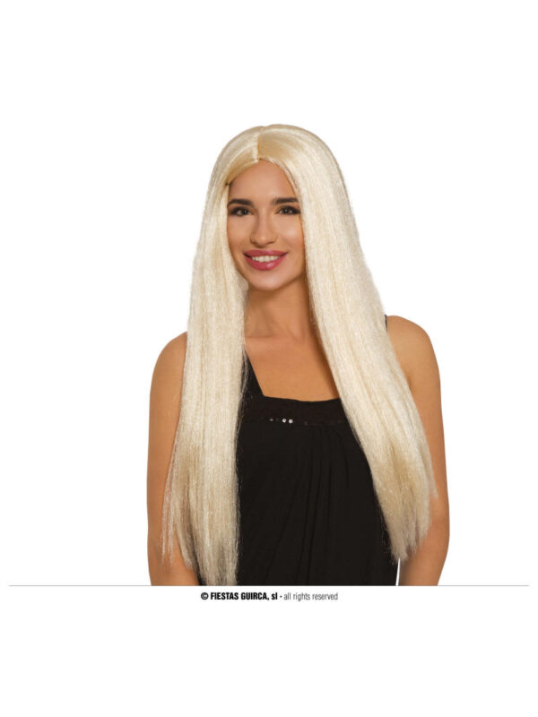 perika blond duga