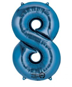 Folija balon broj 8 za helij - plavi