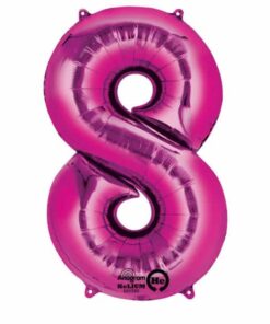 Folija balon broj 8 za helij - fuksija