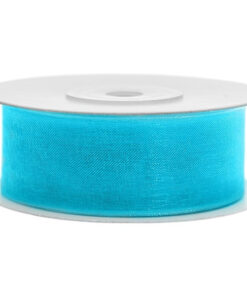 traka organdi azurno plava